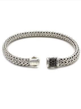 John Hardy sterling silver black sapphire bracelet
